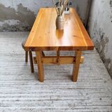 Farmhouse table, mountain furniture from the 50s