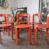 Set of 6 rey chairs by bruno rey for kusch and co