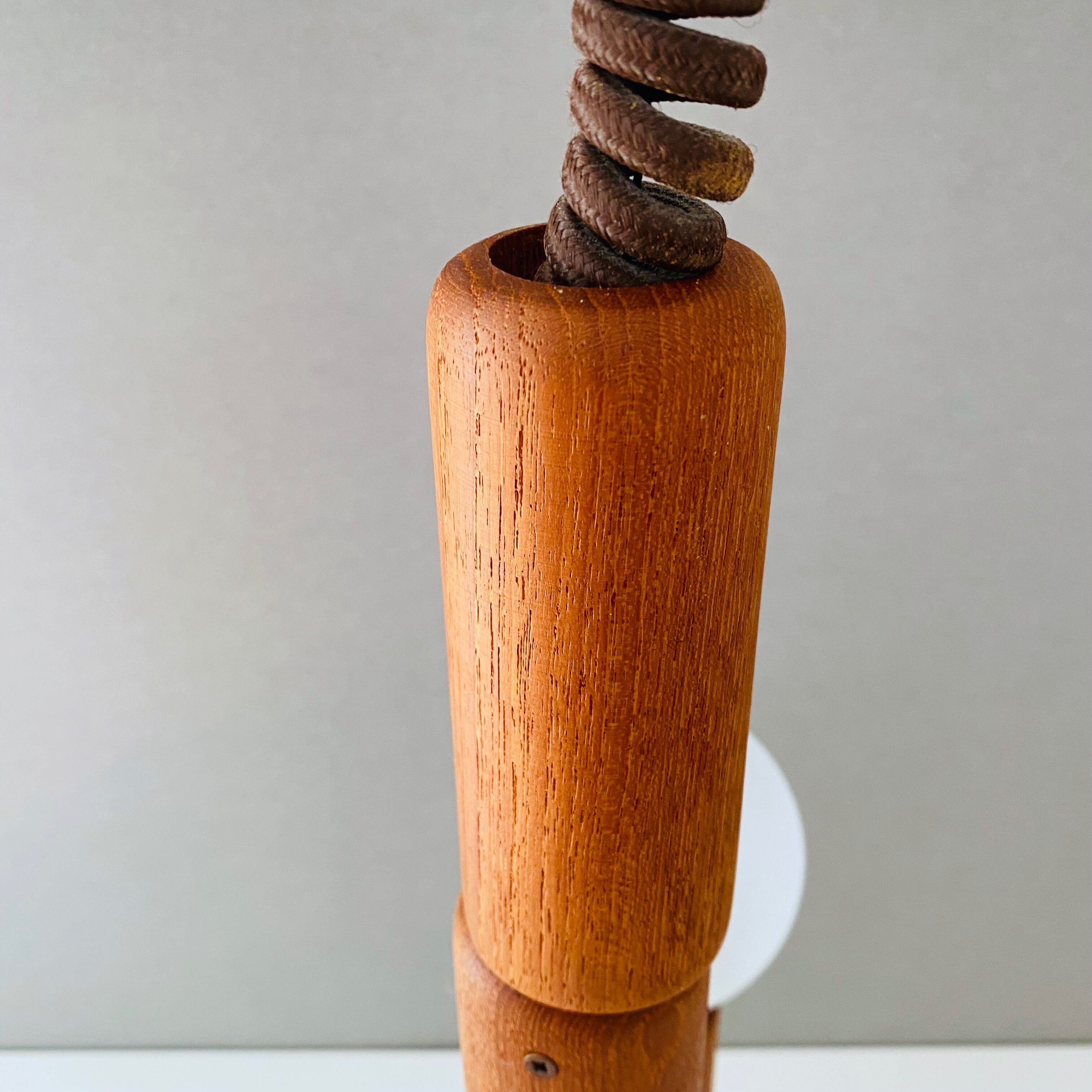 Domus hanging lamp, teak lamp, 80s