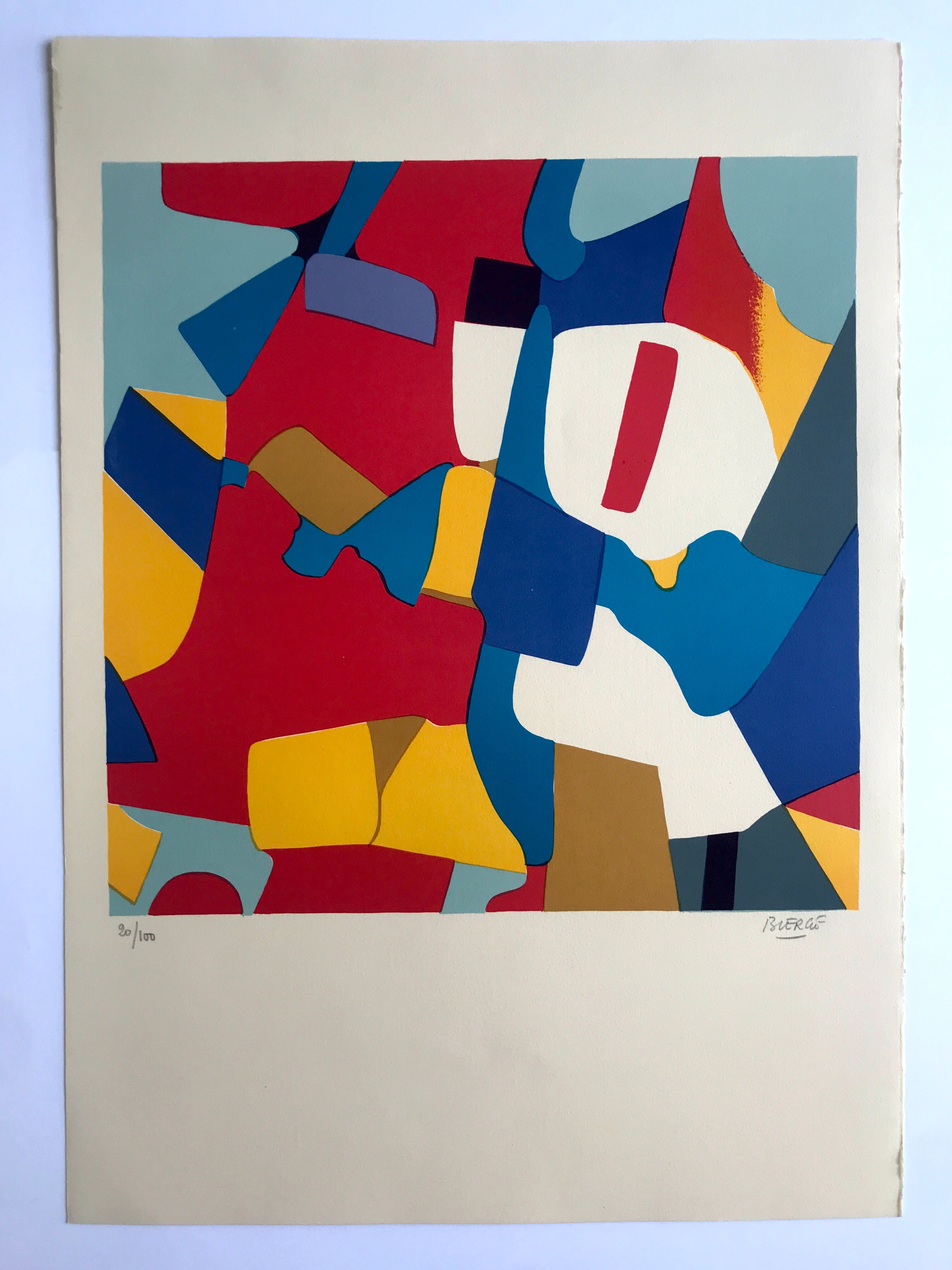 Roland BIERGE, Montfermeil, 1978. Original lithograph signed in pencil.
