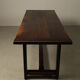 Jean Batenburg dark stained oak dining table for MI, Belgium, circa 1969