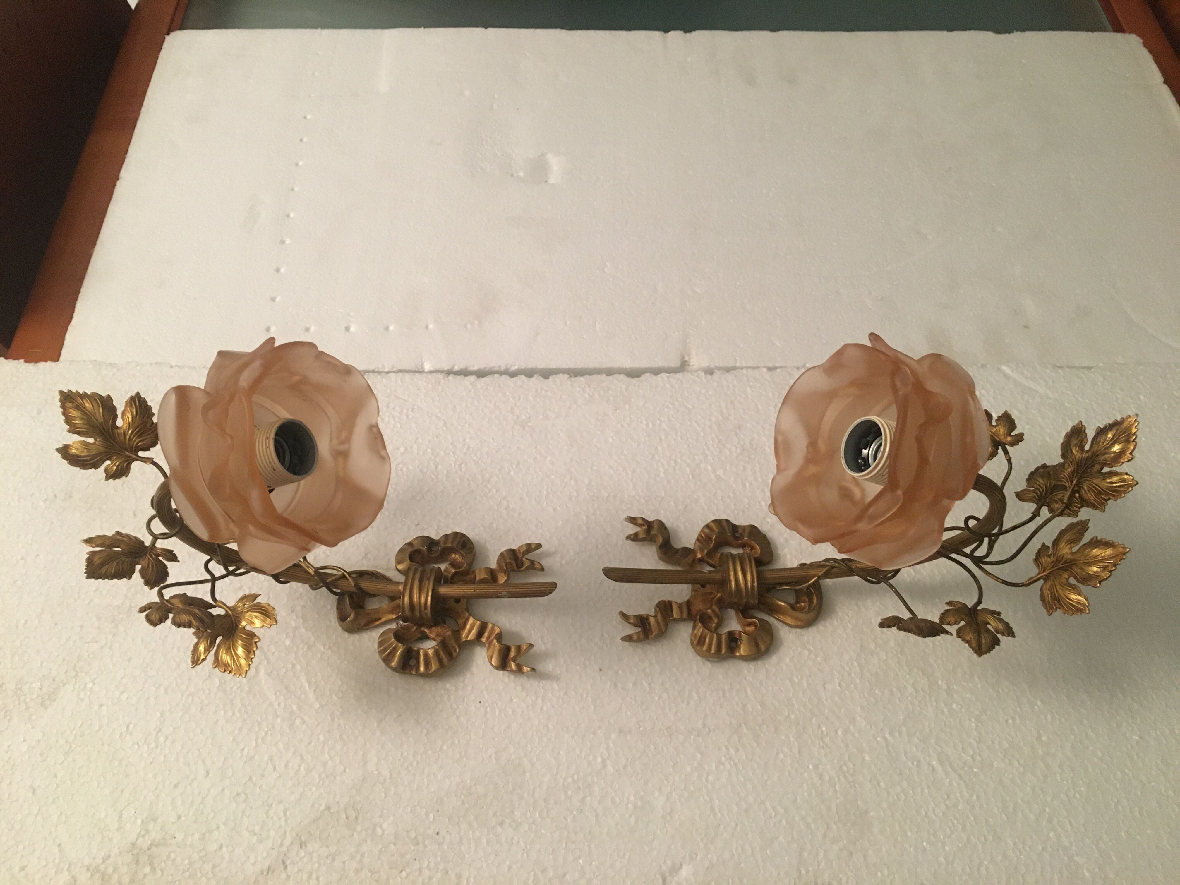 2 art deco wall wall light