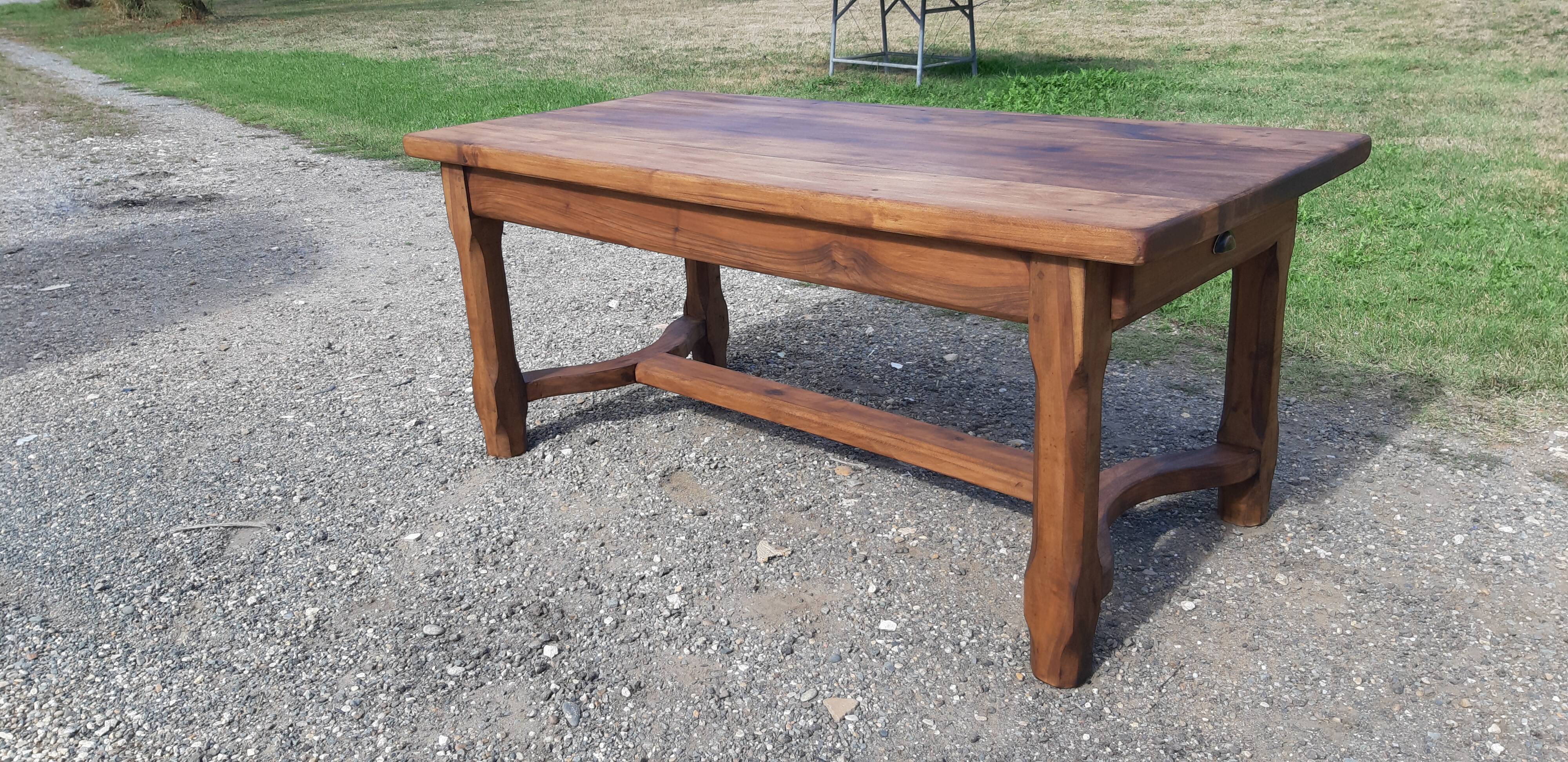 Table de ferme début 20ème en merisier