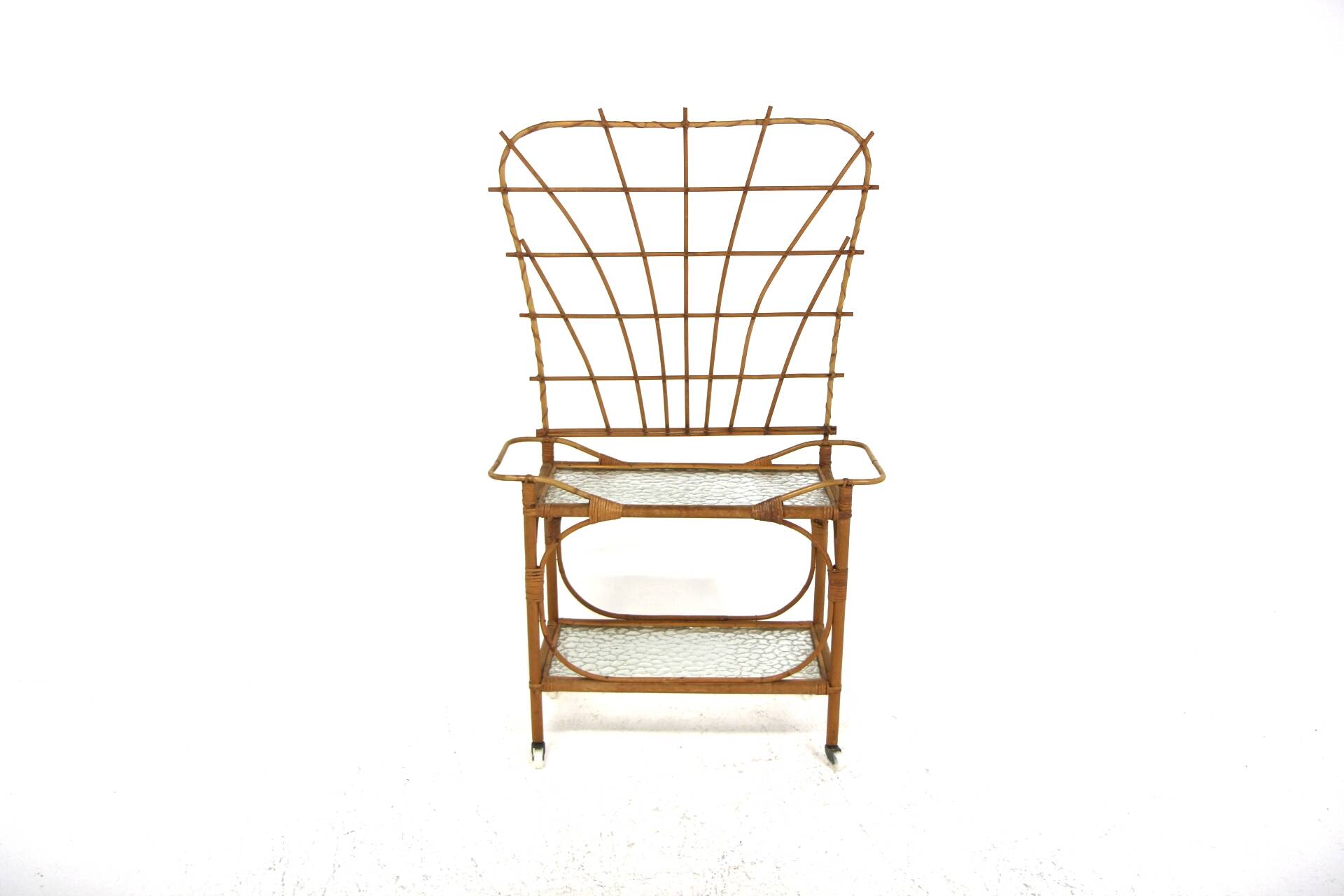 Jardinière d'intérieur scandinave en rotin, Suède, 1960