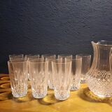 12 verres cristal d'Arques - modèle Longchamp- rétro