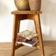 Wooden stool or plant door