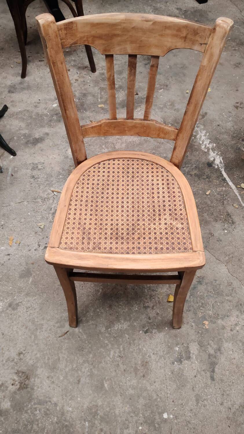 Cane bistro chair in the style of Thonet or Baumann