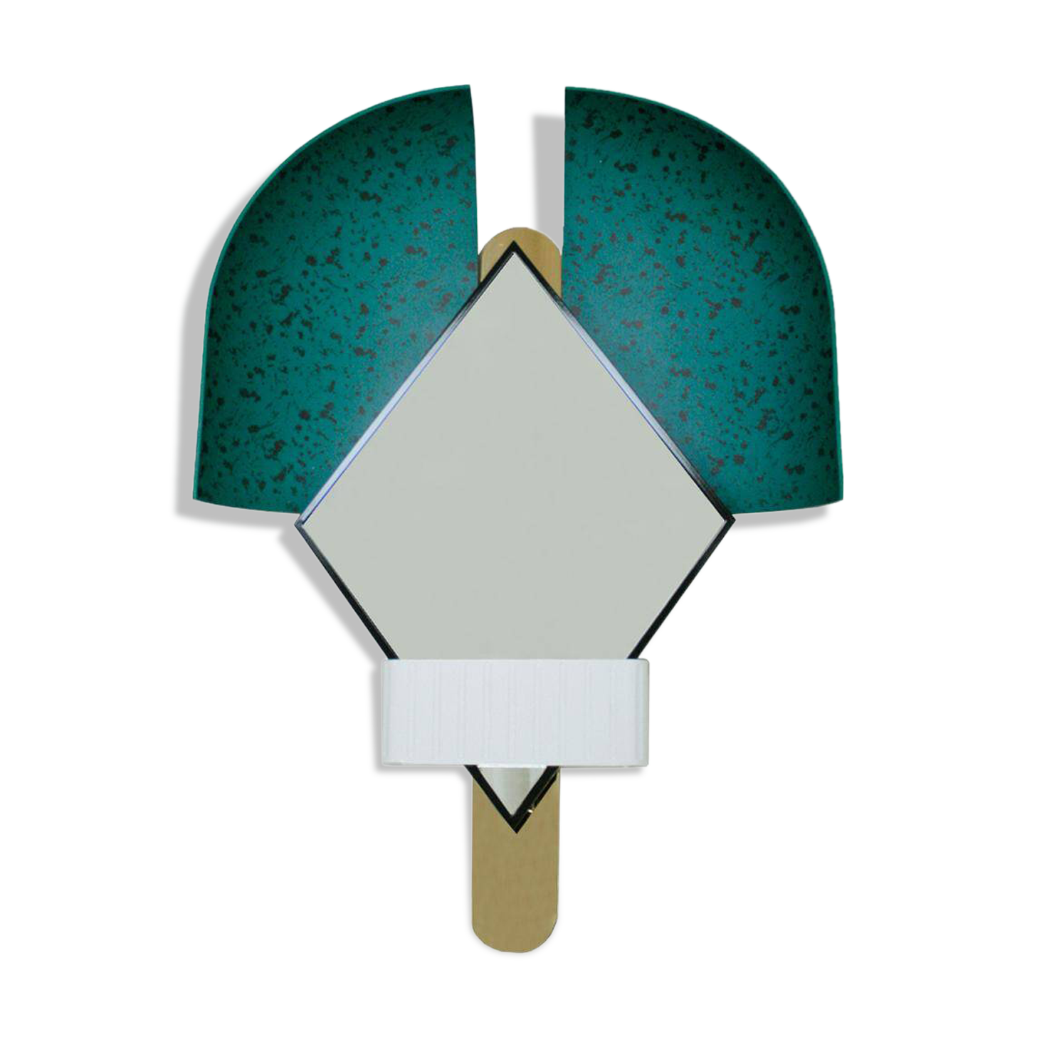 Contemporary Italian Green "Bonnet" Mirror Designed by Elena Salmistraro