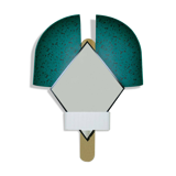 Contemporary Italian Green "Bonnet" Mirror Designed by Elena Salmistraro
