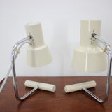 Set of two beige table lamps designed by Josef Hůrka for Napako 1970