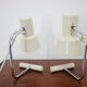 Set of two beige table lamps designed by Josef Hůrka for Napako 1970