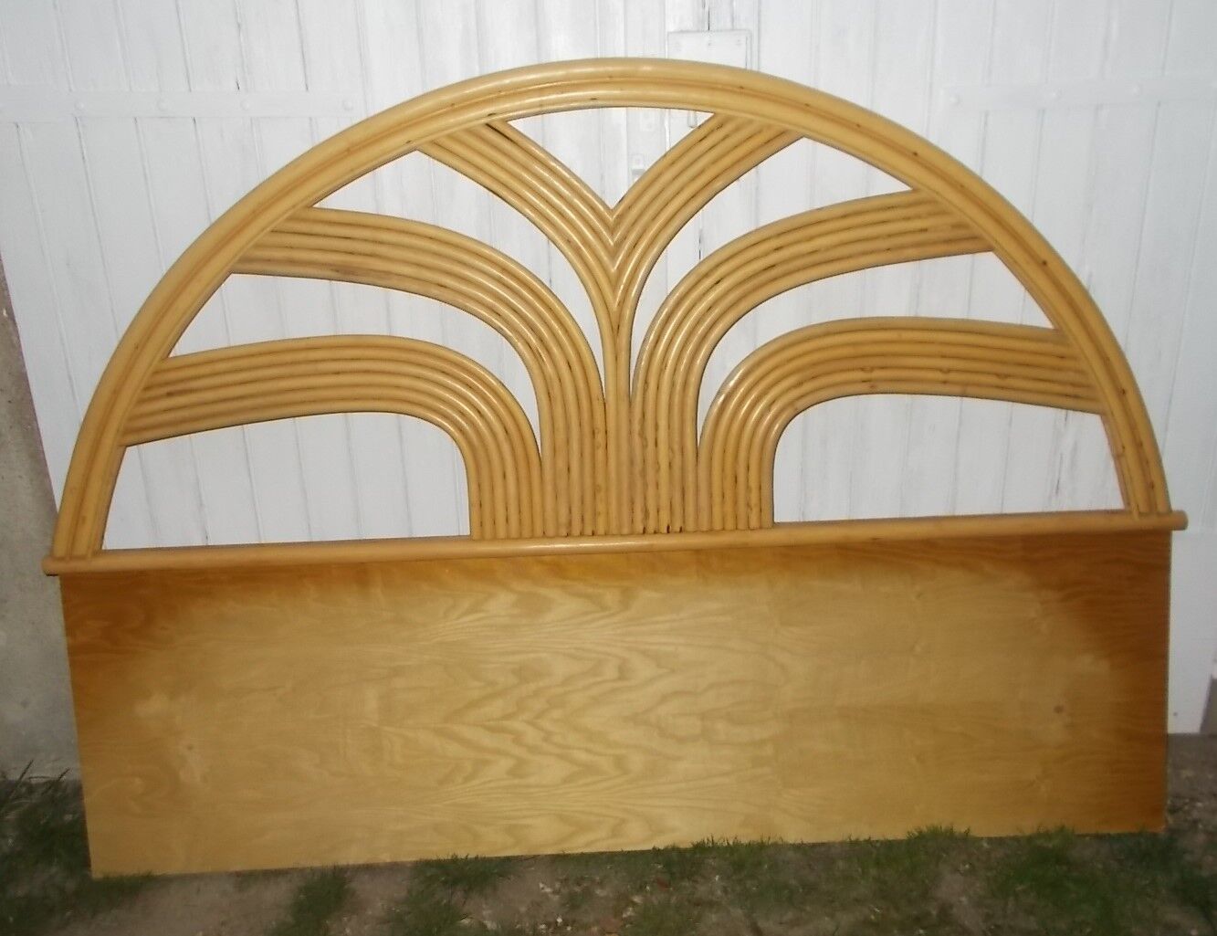 Rattan headboard