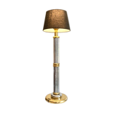 Le Dauphin lamp in silver and gold metal