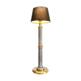 Lampe Le Dauphin en métal argenté et doré