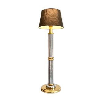 Le Dauphin lamp in silver and gold metal