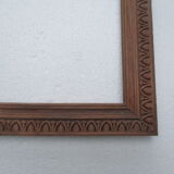 Pair of old wooden frames, oves decoration