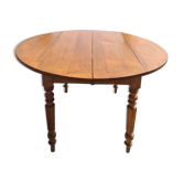 Table 4 pieds en chêne avec 2 allonges