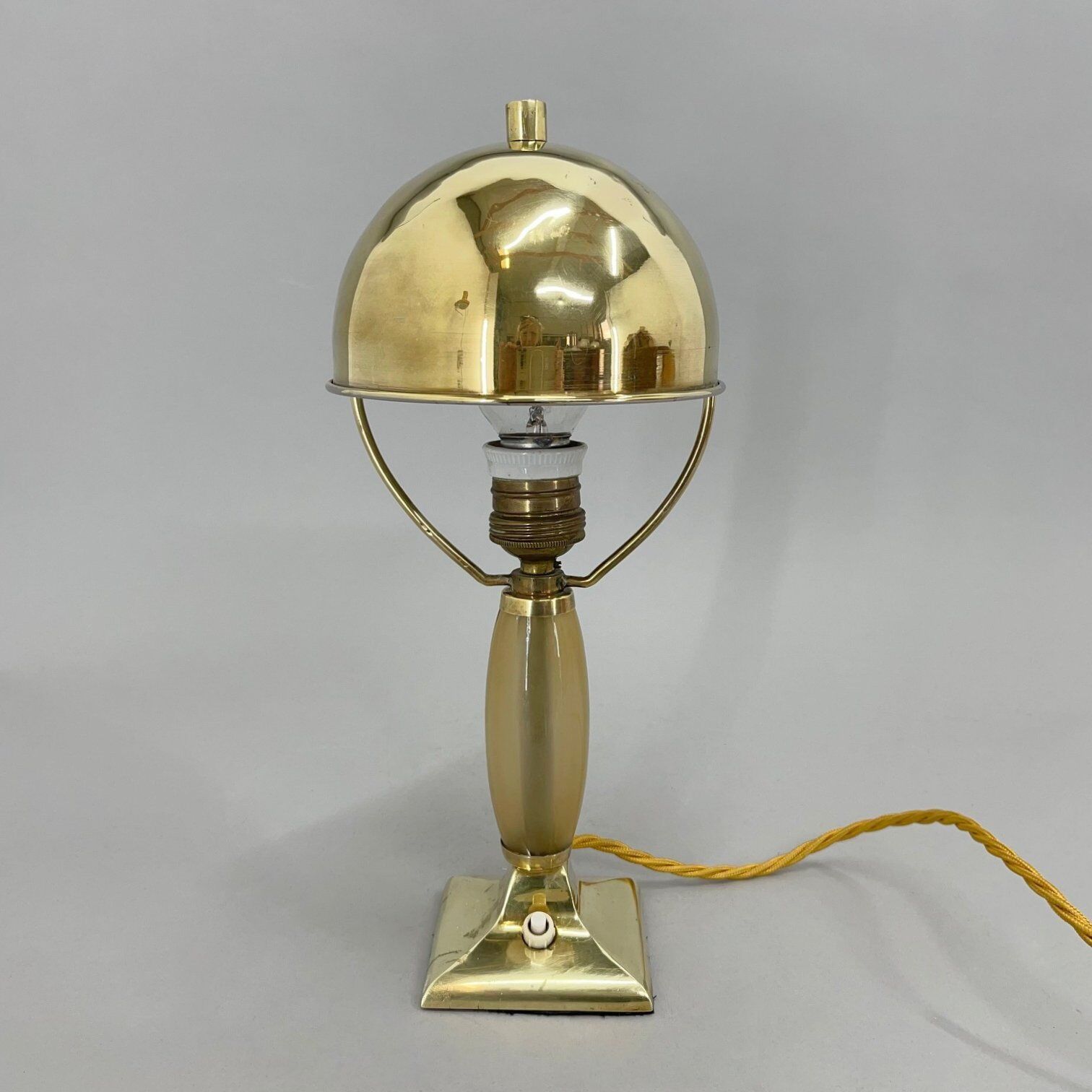 Art Deco Brass Table Lamp, 1930's
