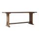 Rustic side table in elm from France, designed and handmade in the 1950s.