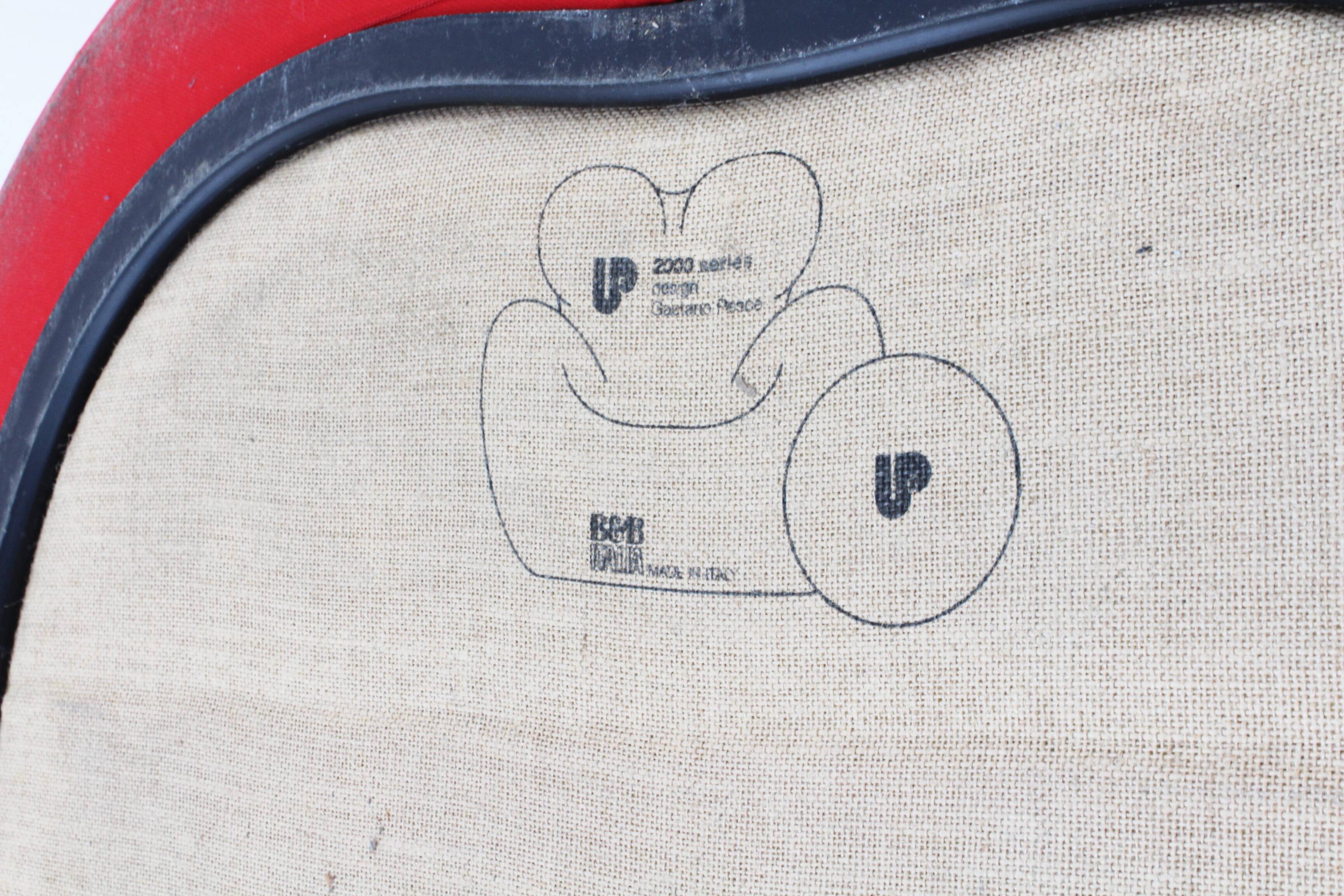 Fauteuil La Mamma Up5 avec ottoman par Gaetano Pesce pour B&B Italia