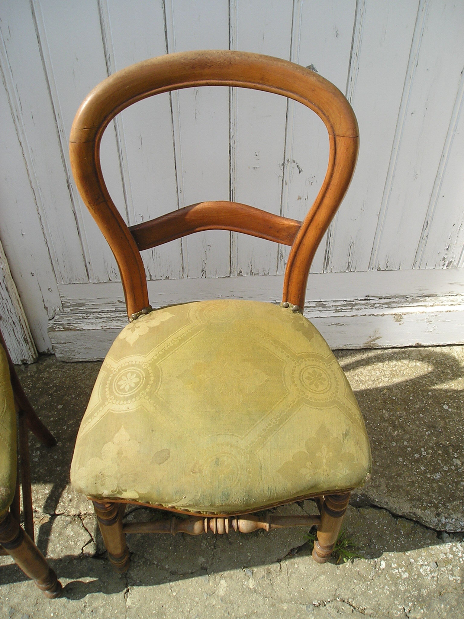 Pair of Louis Philippe chairs in cherry wood