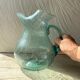 Pichet en verre  soufflé bullé  H24 cm
