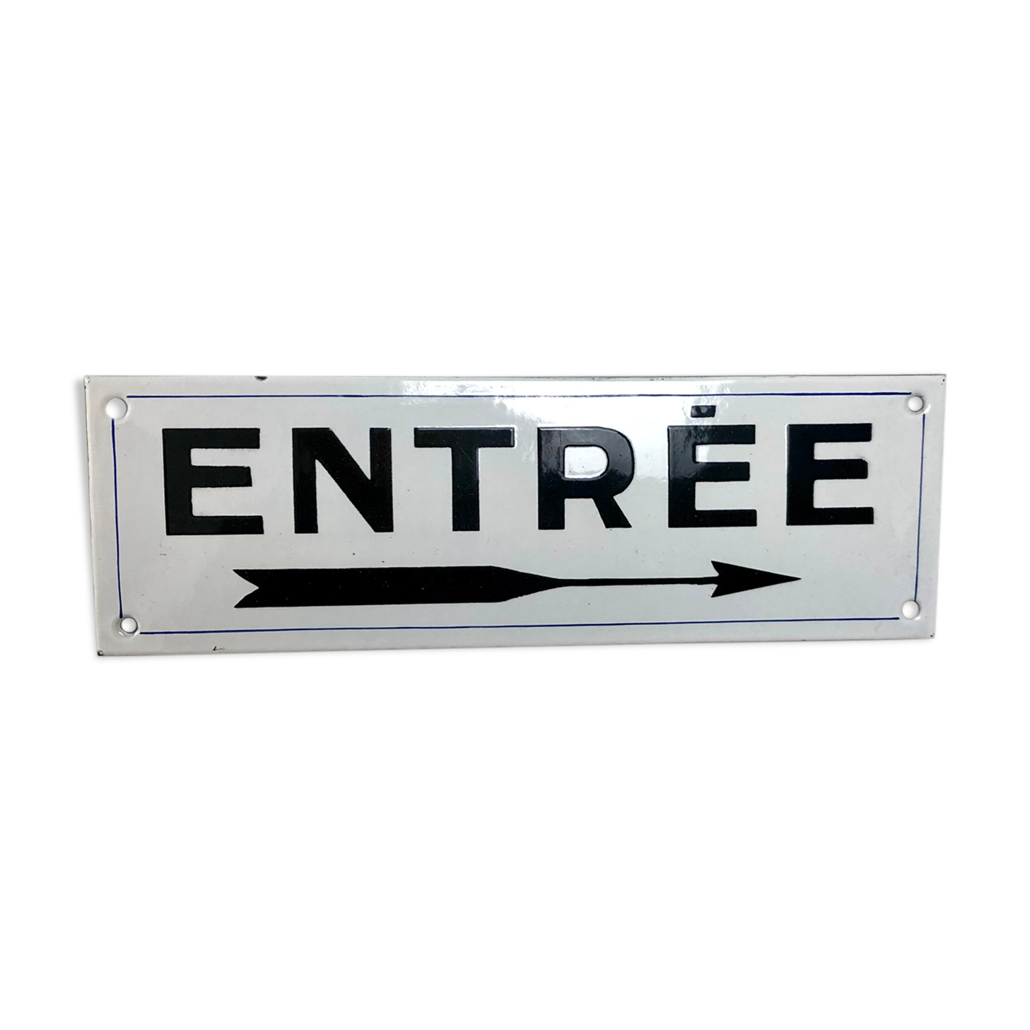 Enamelled entry plate