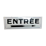 Enamelled entry plate