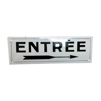Enamelled entry plate