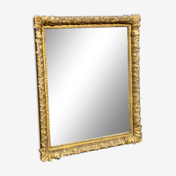 Miroir en cadre baguette, 66x56 cm