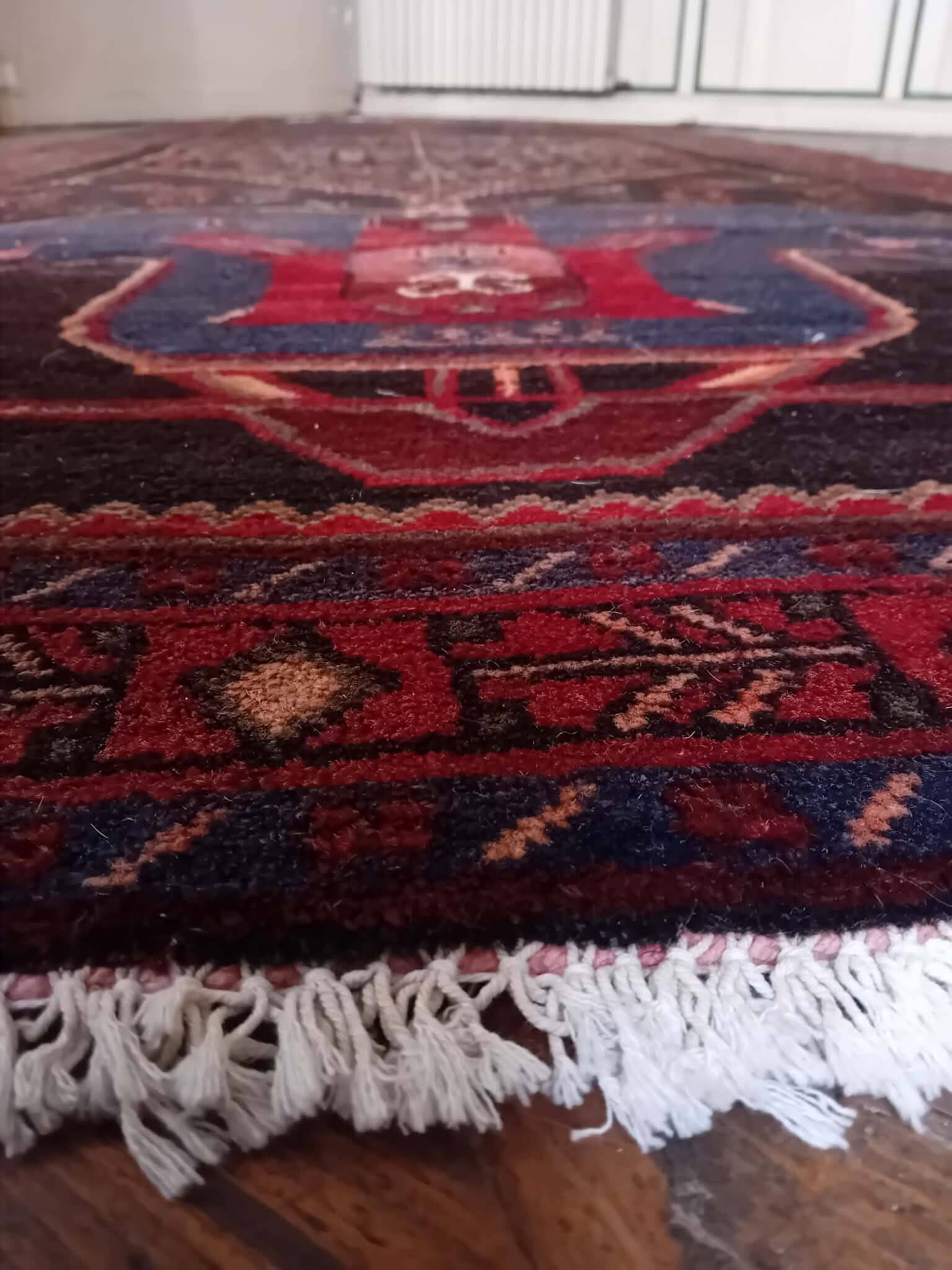 Handmade Kordi Persian rug 401x150cm