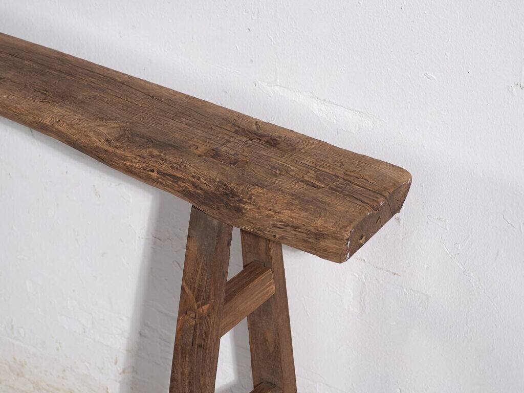 Small antique bench in primitive style (circa 1870) #37