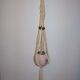 Plant carrier suspension macramé wood beads