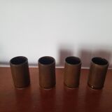 Set of 4 stoneware glasses
