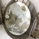 Smoked round design mirror Veca Italy