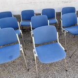 Série de 40 chaises de G. Piretti pour Castelli Anonima Castelli, Italie, années 1970