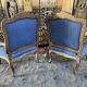Complete living room louis XV style gilded wood 1900
