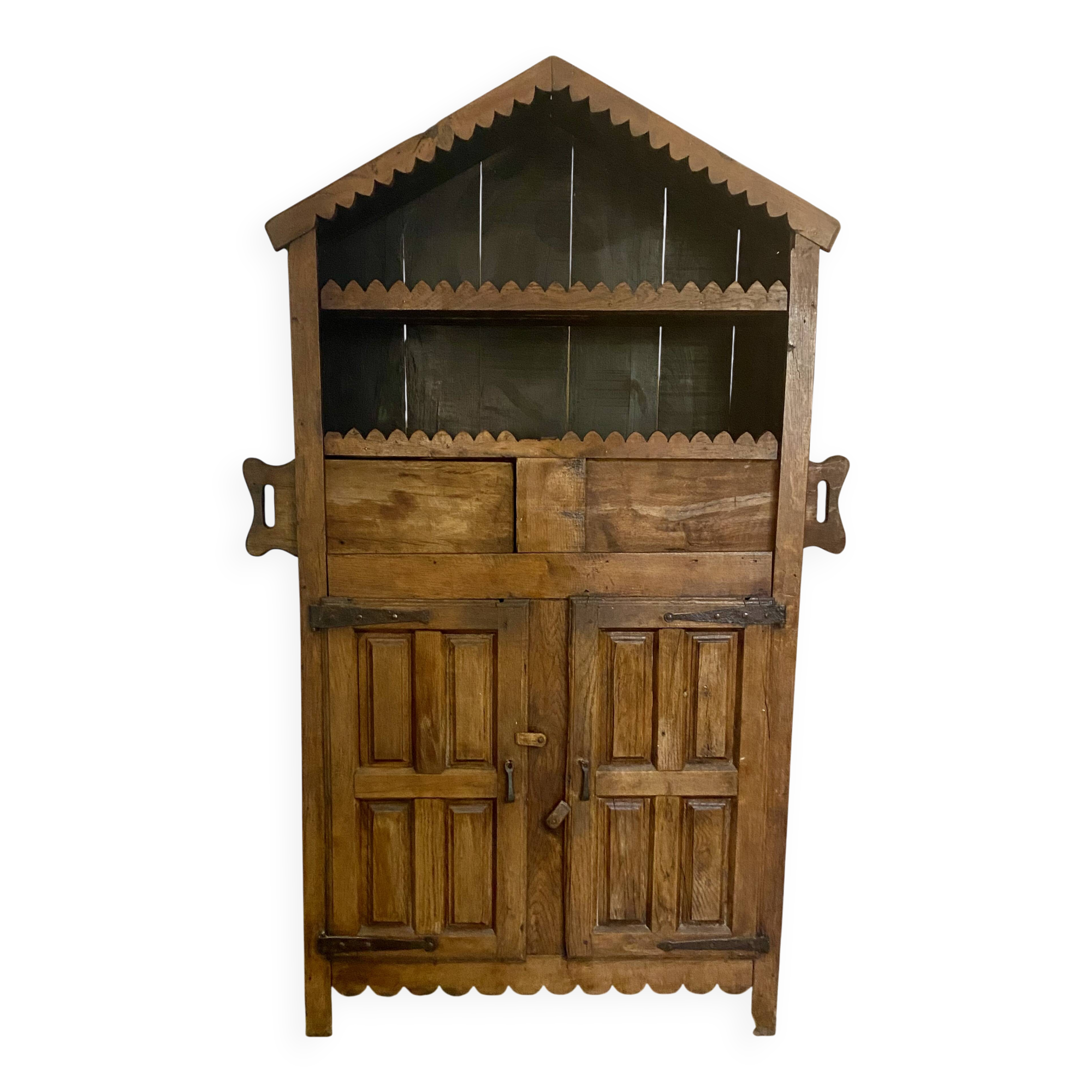rustic Wabi-Sabi wardrobe in solid beech.