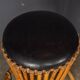 Striking 20thc italian standing bamboo dry bar & stools c.1960