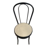 New black metal cane bistro chair