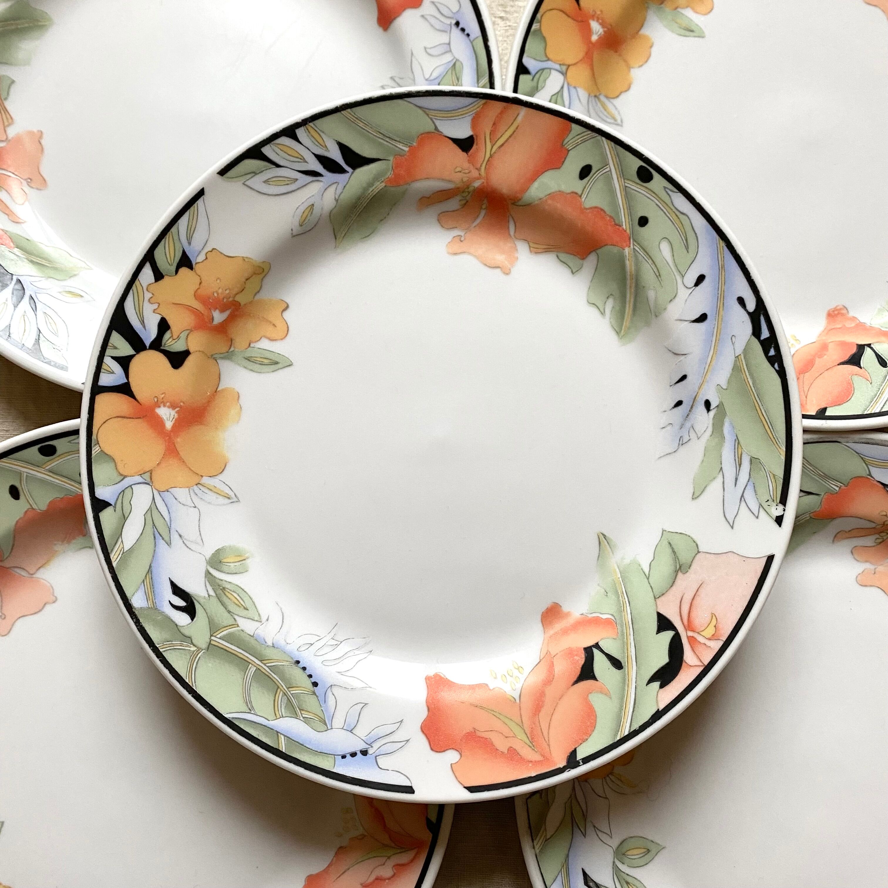 Assietets à dessert années 80