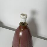 Ceramic lamp base to identify mauve