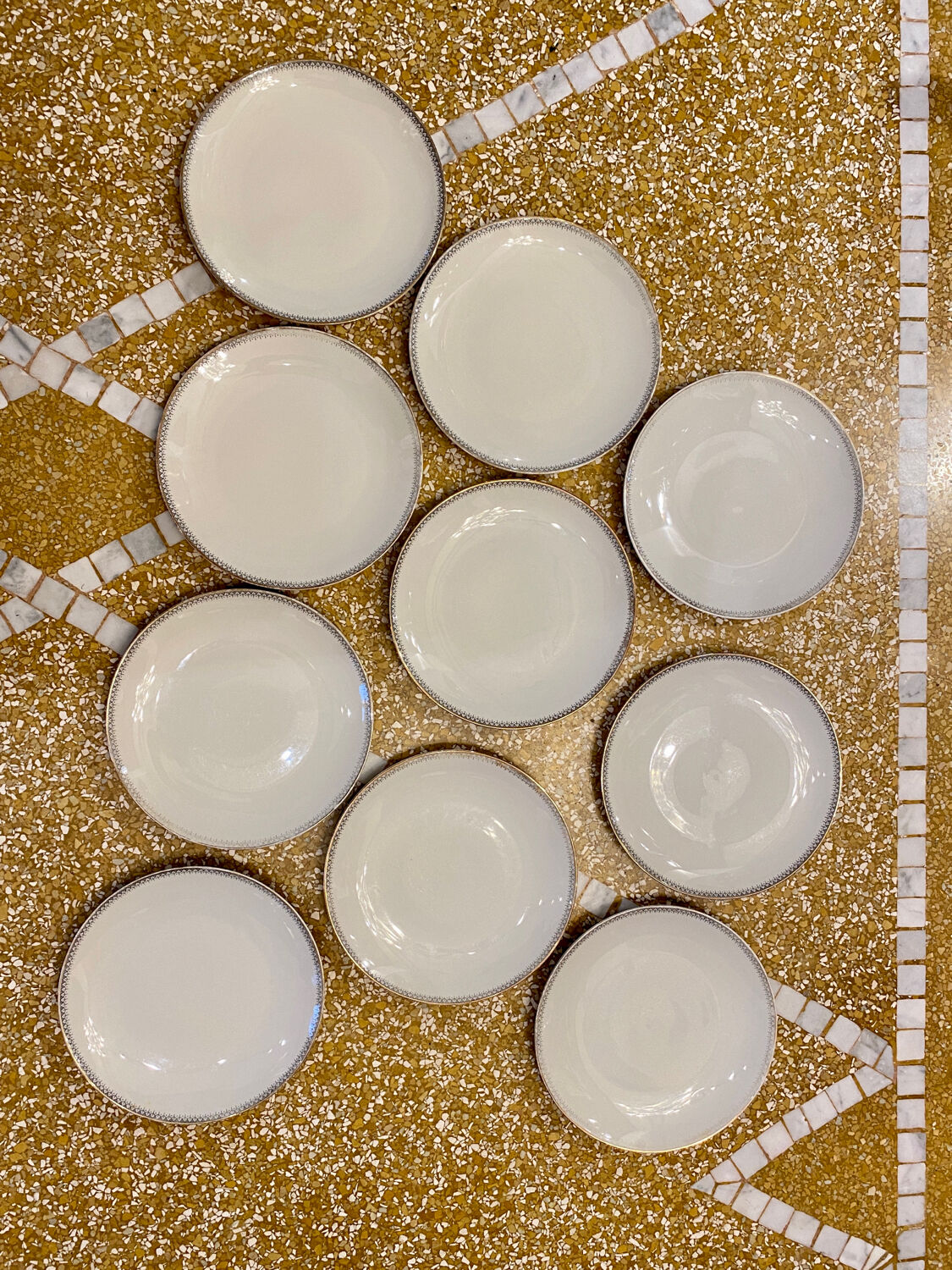 Set of 10 Bavaria dessert plates