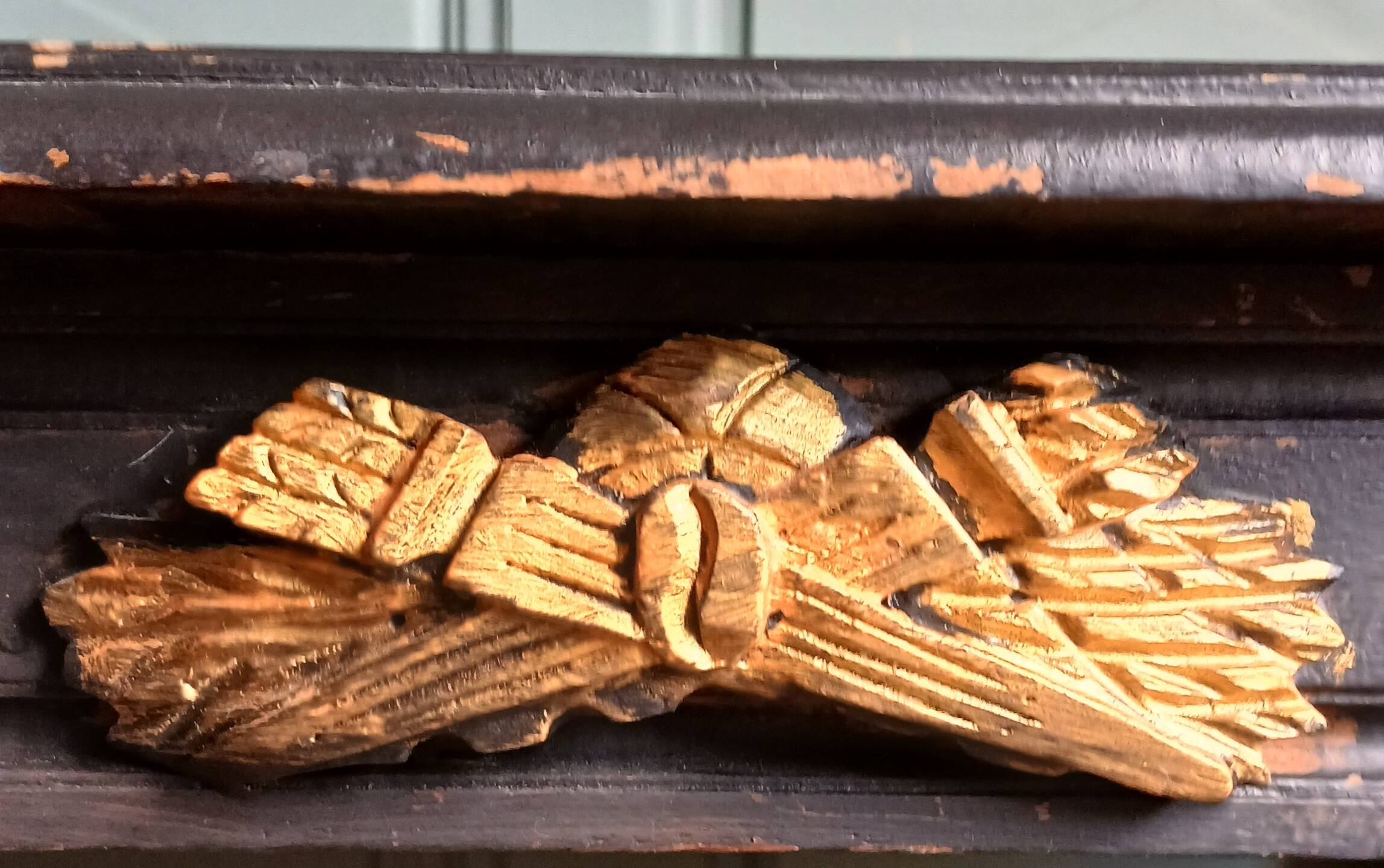 Table de milieu, bureau Napoléon III en bois massif 19ème siècle