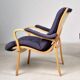 Scandinavian armchair in beech stamped Bröderna Andersson, Sweden, 1950s.