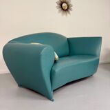 Living room sofa and armchair Atlantis design from the 90s by Wittmann vintage