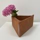 Set of 5 triangular pots for terracotta aromatics