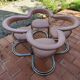 Set of 4 Modernist Swiss Zug Victori Dining Room Armchairs