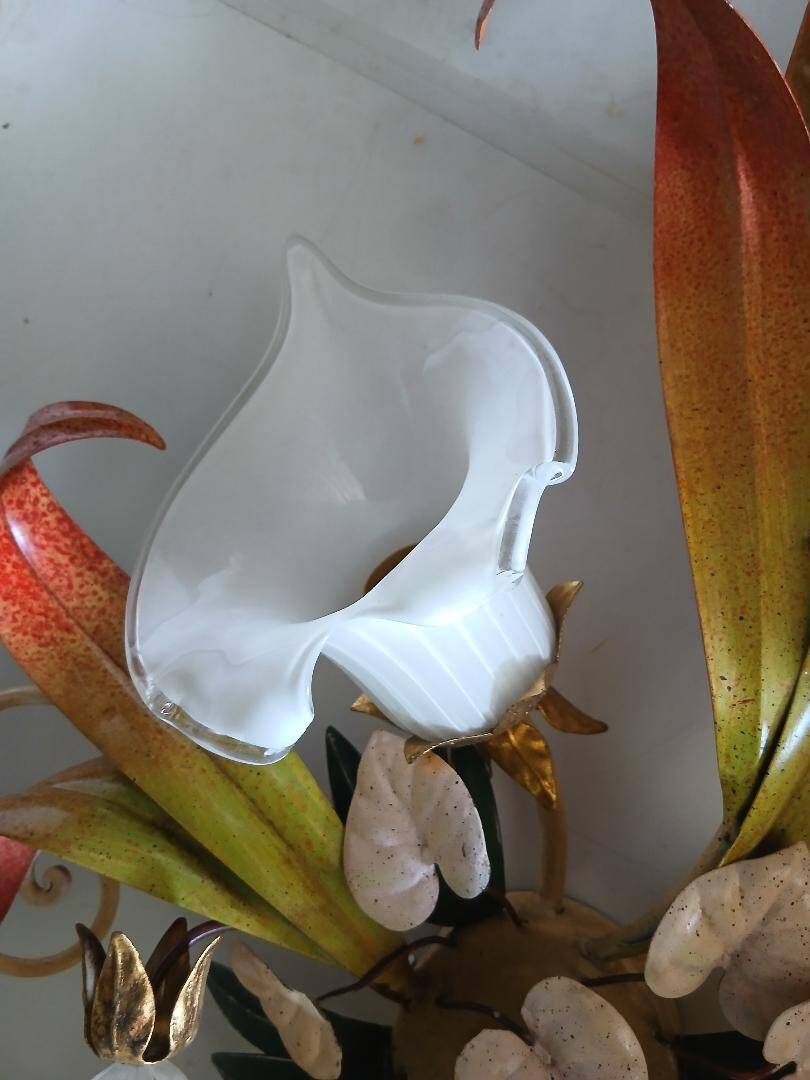 Paterno Franco - Wall light, Ceiling light, floral flower water lily italy 9