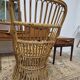 Fauteuil en Rotin Bambou vintage 1950s design -H85cm